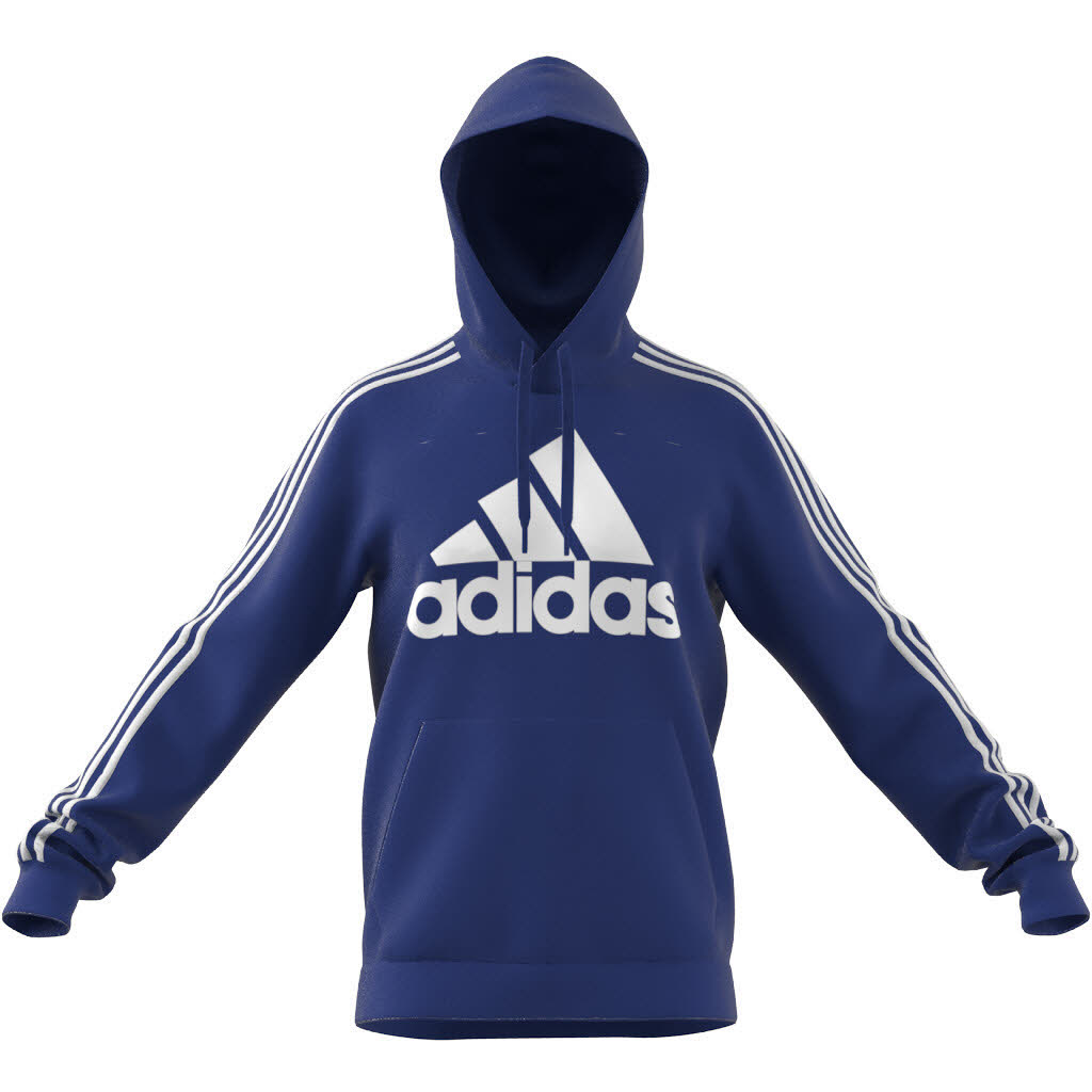 adidas sportswear Herren Kapuzenpullover Blau Weiß