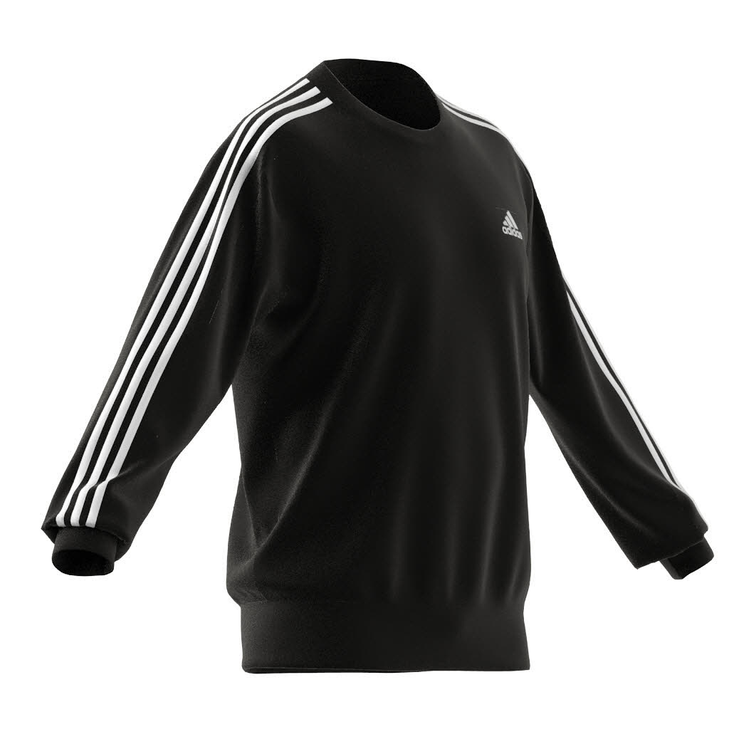 adidas 3S FT SWT Herren Sweatshirt Pullover Sweat-Pulli grau