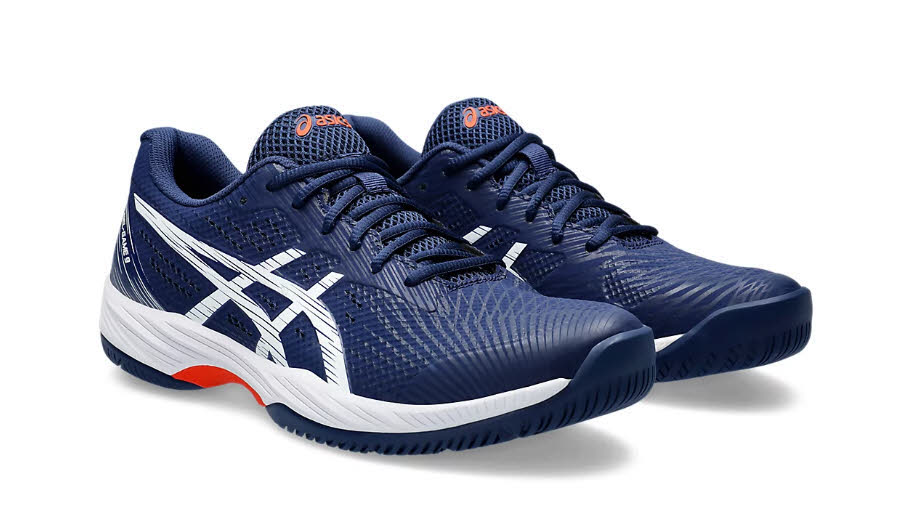 ASICS GEL-GAME 9 Tennisschuhe Outdoor Herren weiß dunkelblau