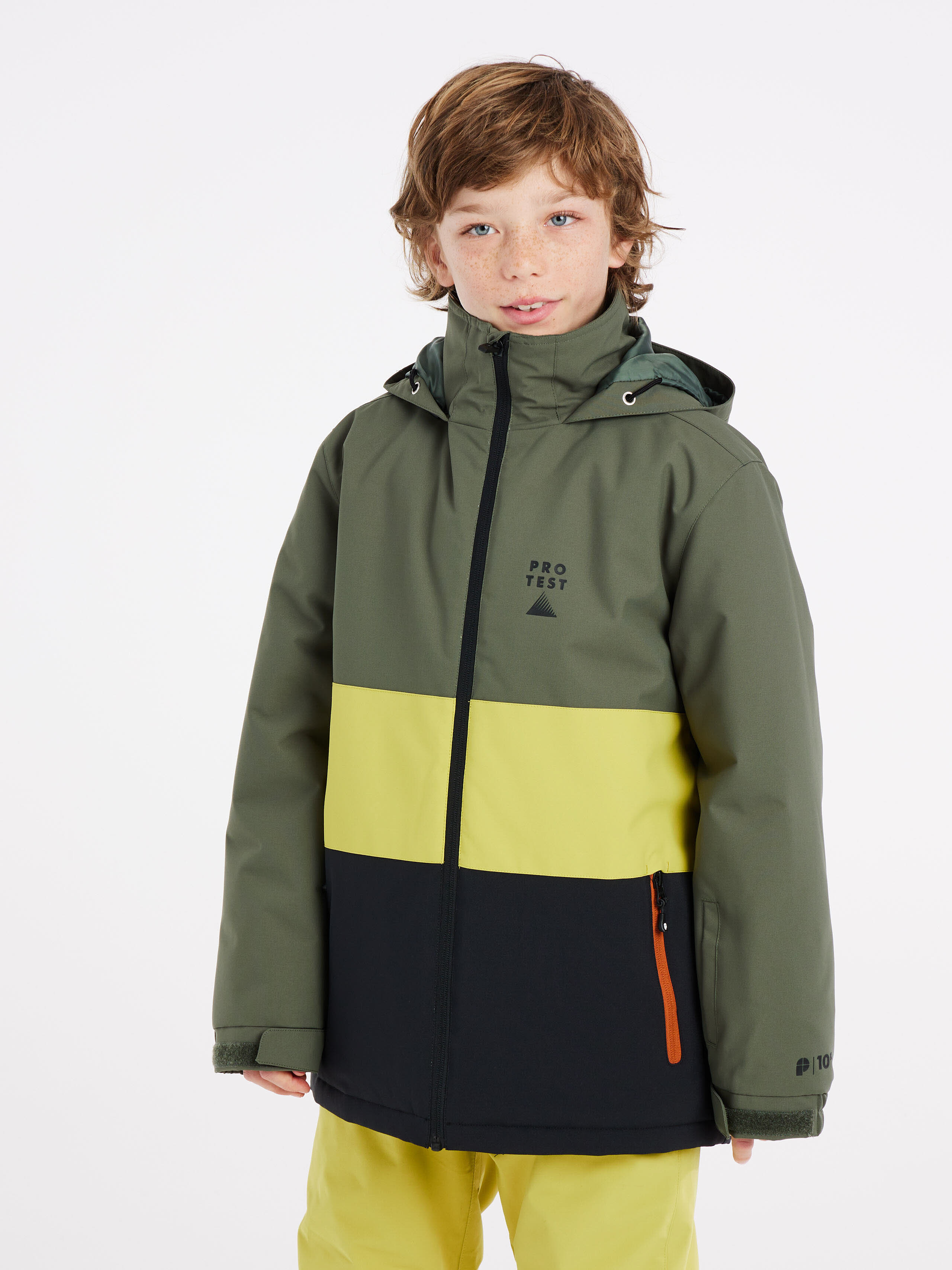 Protest PRTSKIMMER JR Skijacke Jungen Wintersportjacke Skijacke grün