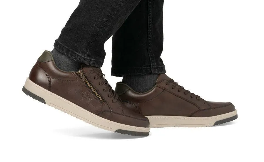 Rieker Herren Schnürschuhe Halbschuhe braun