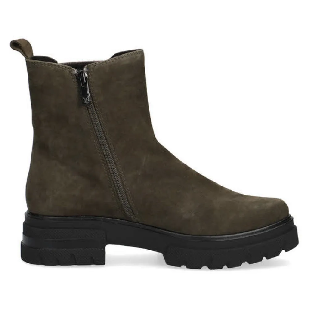 Caprice Chelsea Boots Damen Wasserdicht grün NEU