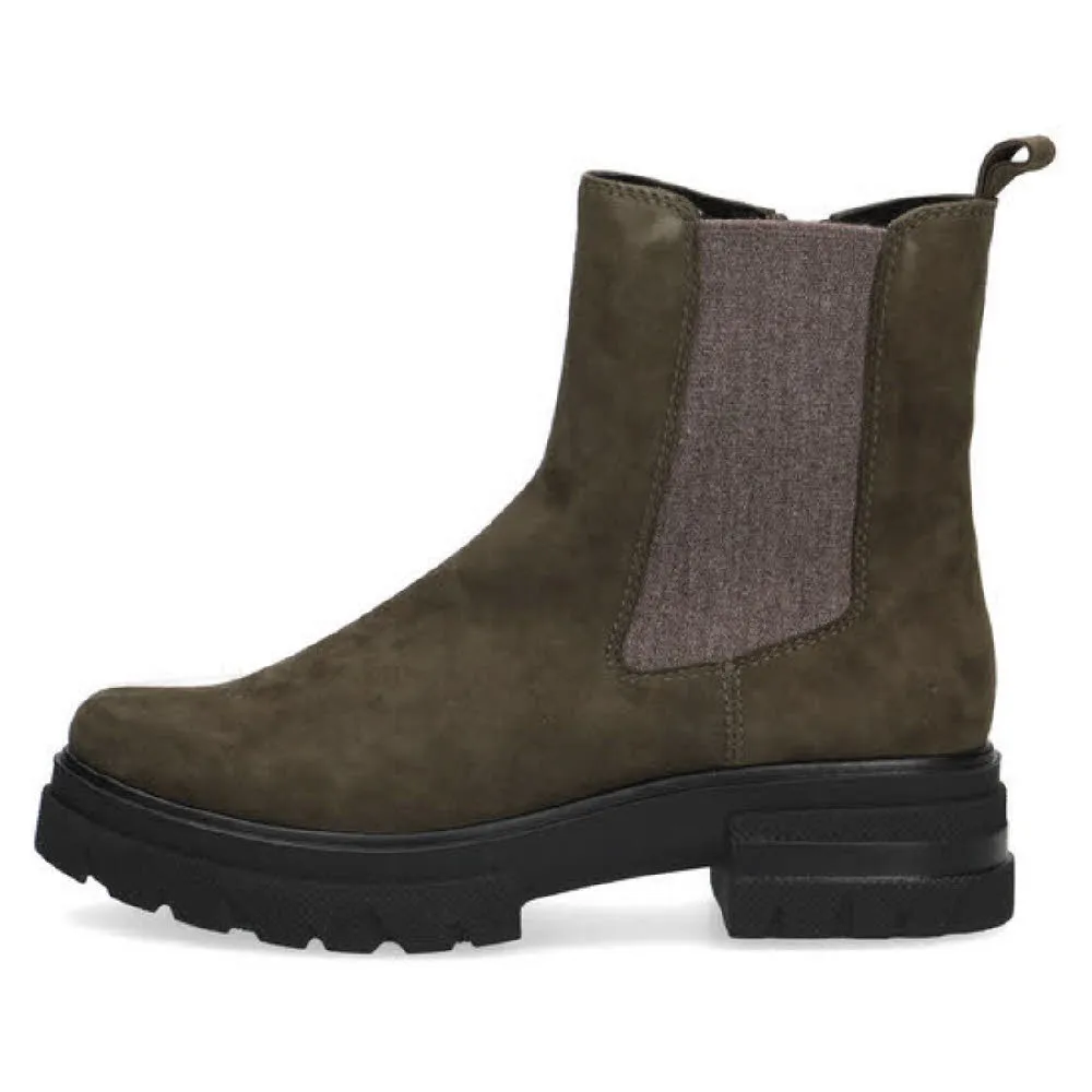 Caprice Chelsea Boots Damen Wasserdicht grün NEU