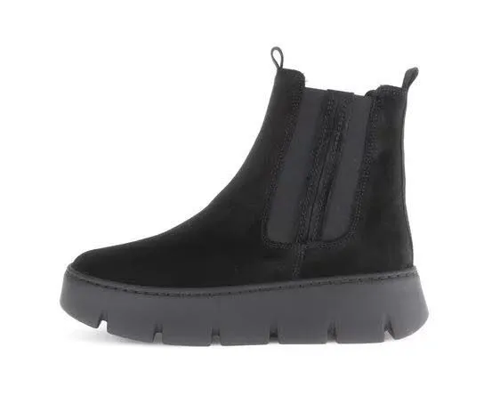 Gabor Damen Chelsea Boots Stiefeletten schwarz