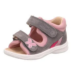 Superfit POLLY Sandale Sandalette Kinder Mädchen grau rosa