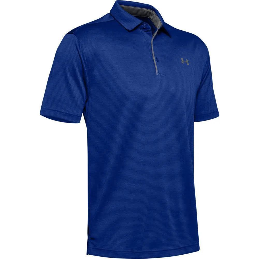 Under Armour Tech Polo BLK Herren Poloshirt T-Shirt blau