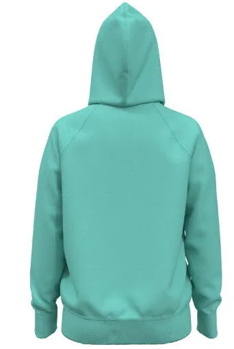 Under Armour Rival Damen Fleece-Hoodie Kapuzenpullover mit Logo türkis