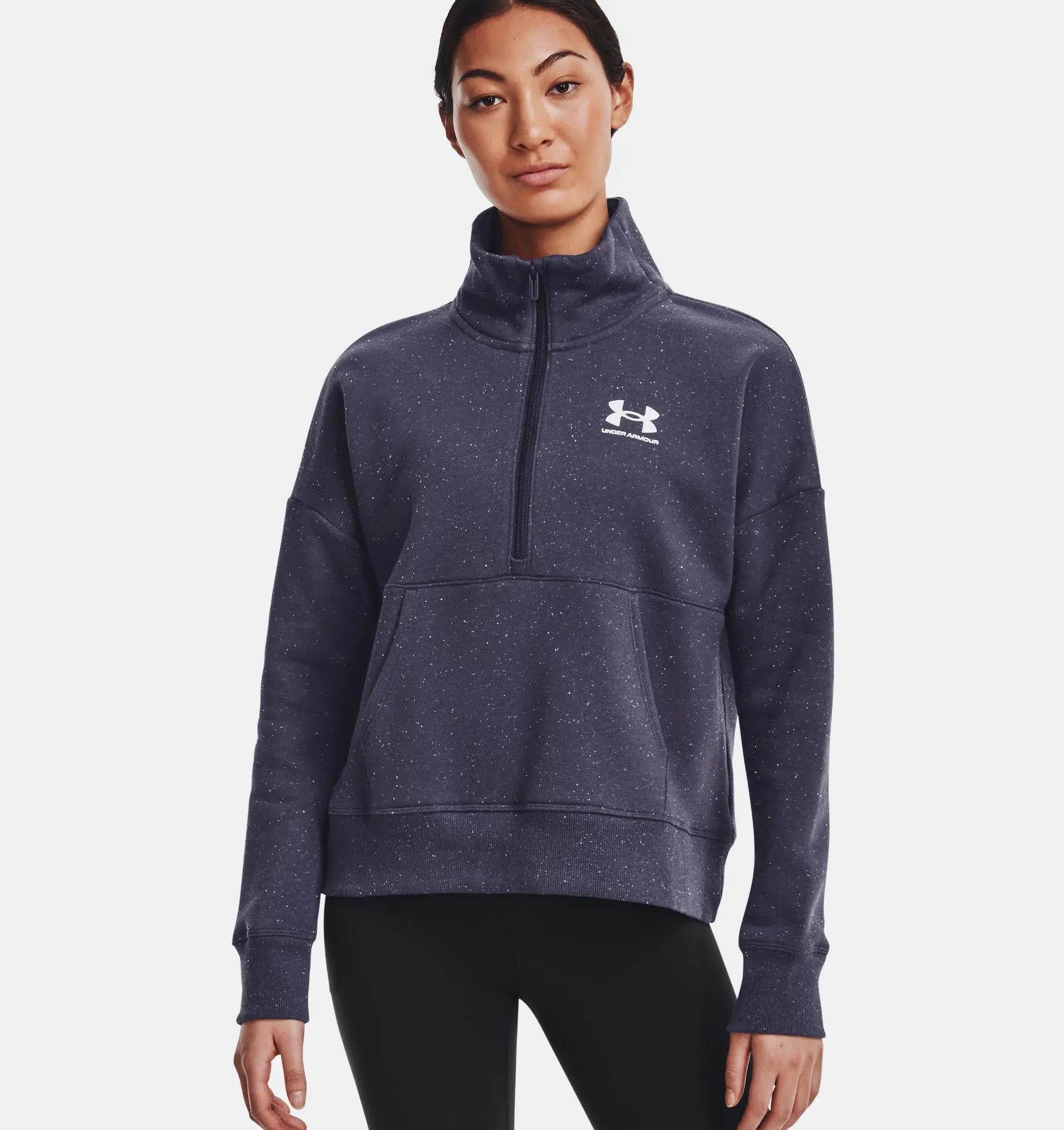 Under Armour Rival Damen Fleece ZipPullover blau