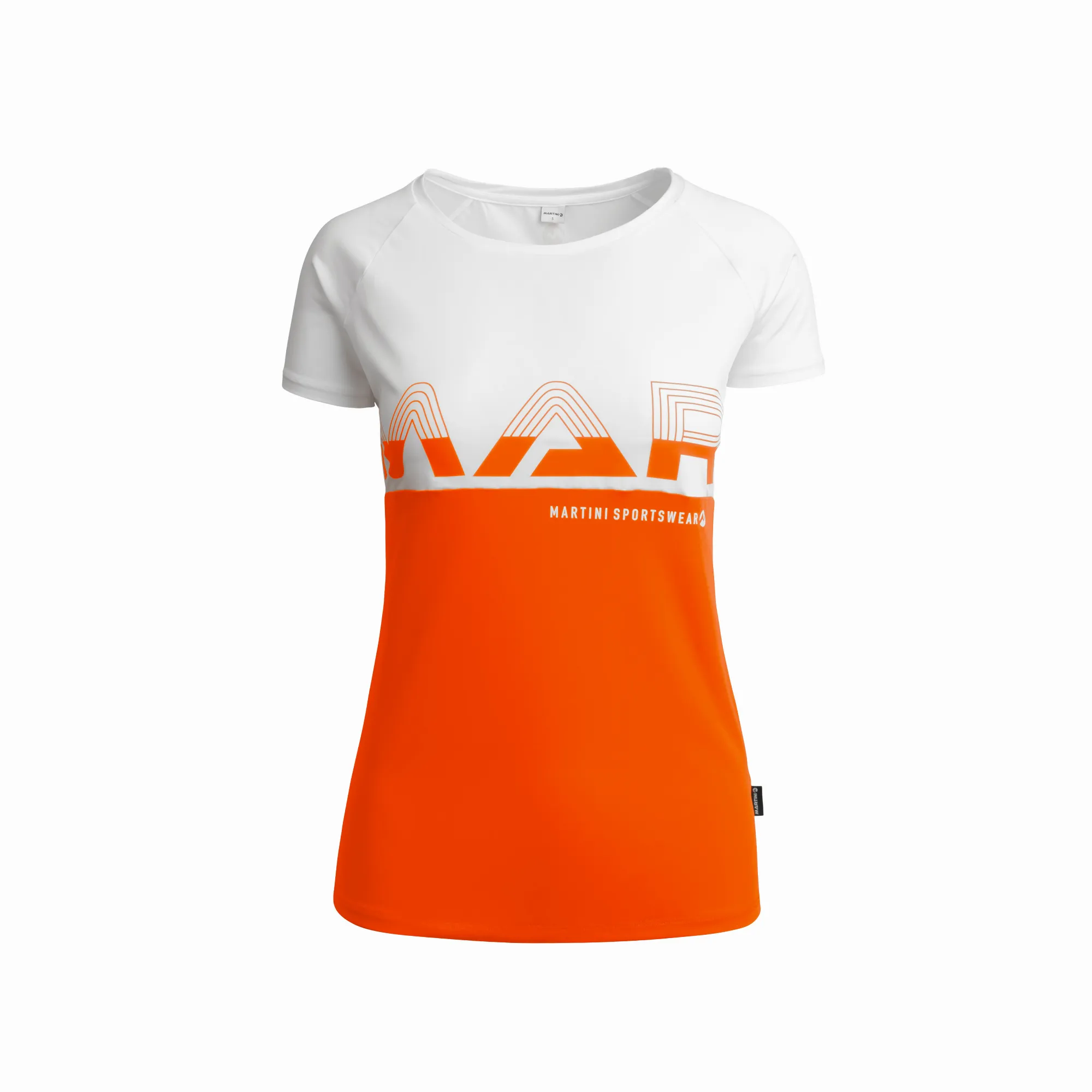 Martini CLASSY T-Shirt Funktionsshirt Freizeitshirt Damen weiß orange