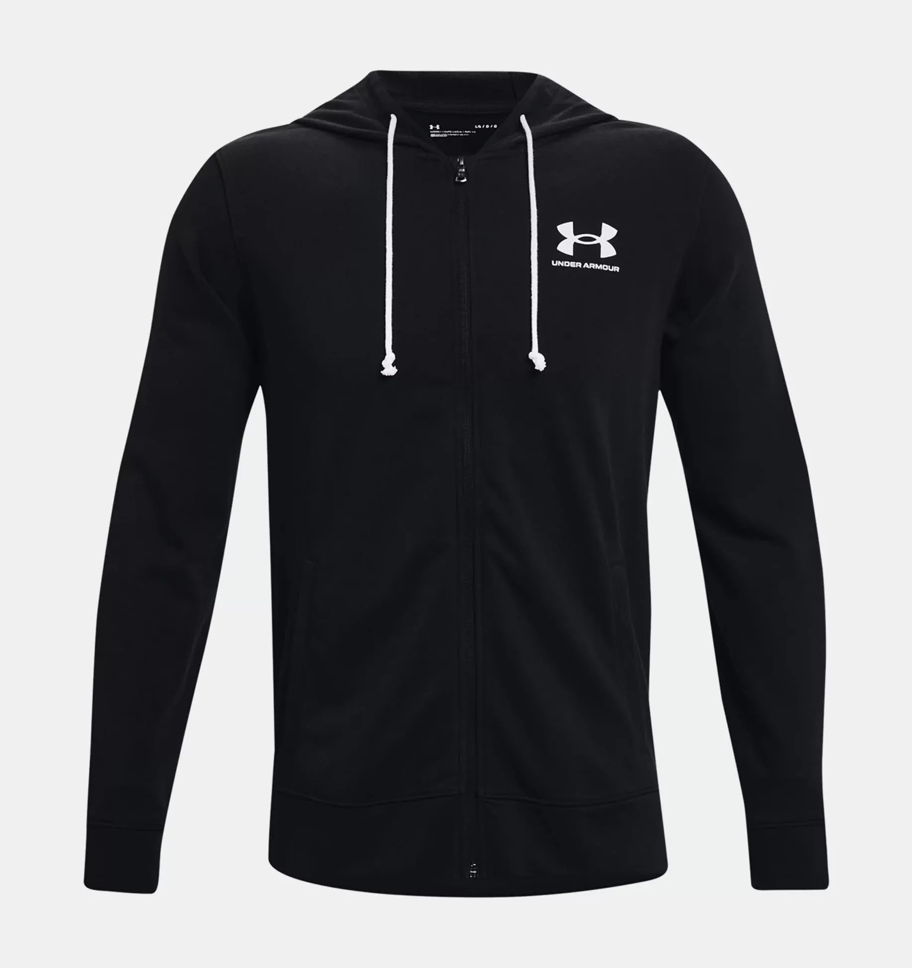 Under Armour Rival terry Herren Freizeit Sport Jacke Schwarz NEU