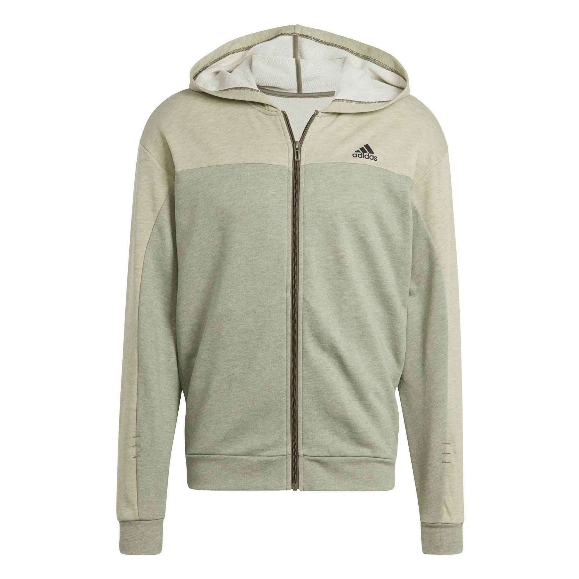 adidas M Mel Fz Herren Sportjacke Kapuzenjacke grün