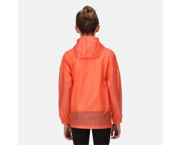 Regatta Pack-It-III Mädchen Regenjacke Sport Freizeit orange NEU