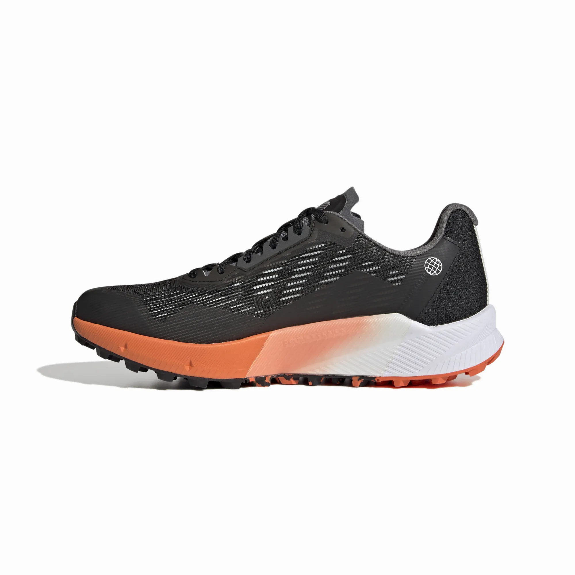 adidas Terrex Agravic Flow Herren Joggingschuhe Schwarz Weiß Orange