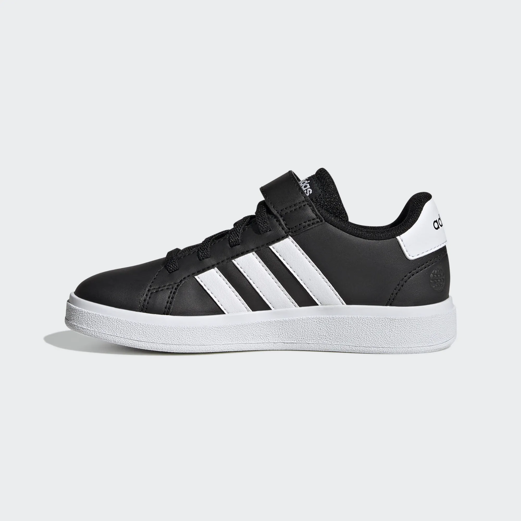 adidas Grand Court Lifestyle Jungen Top Strap Schuh Lifestyle Schuh schwarz