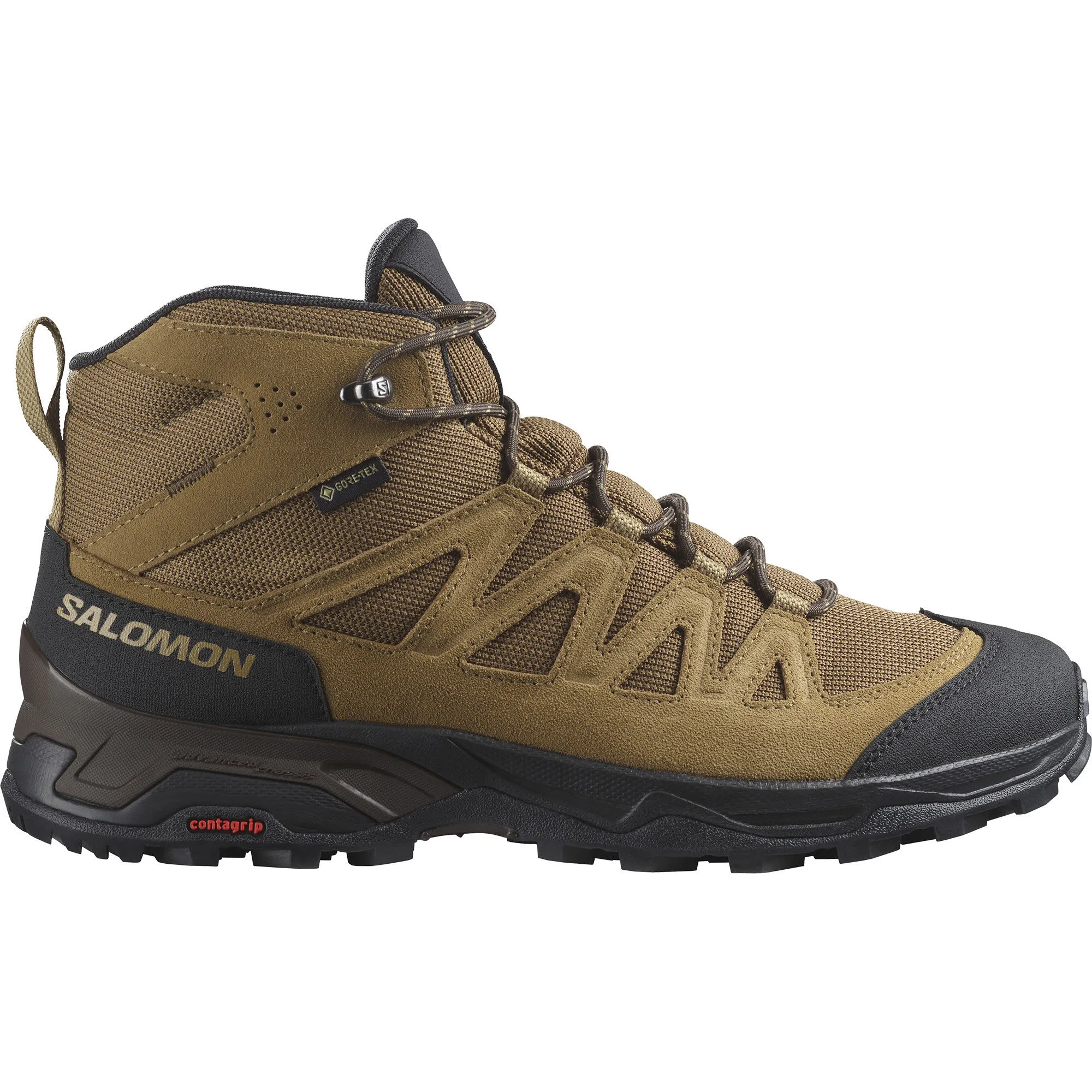 Salomon X Ward Leather Mid GTX Herren Wanderschuhe Trekkingschuhe High braun NEU