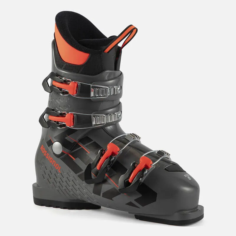 Rossignol Hero J4 Jungen Skischuhe Schnallenskischuhe grau