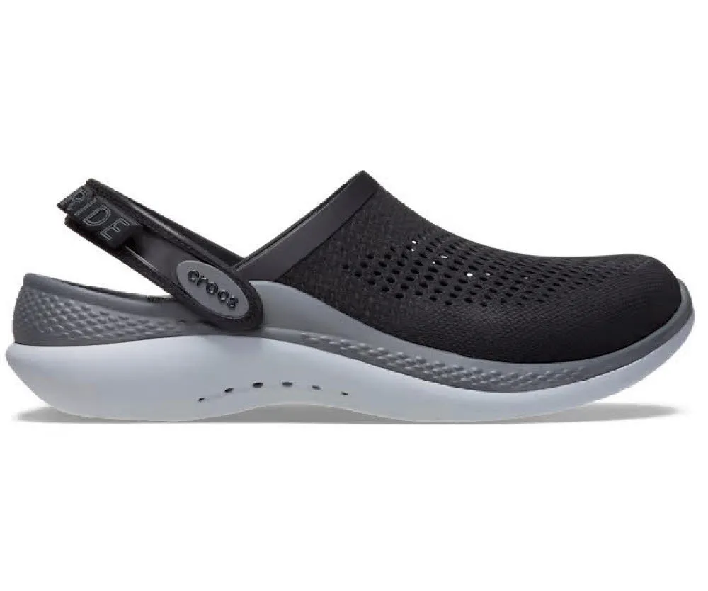 Crocs LiteRide 360 Clog Herren Gartenschuh Sandale Badeschuh schwarz