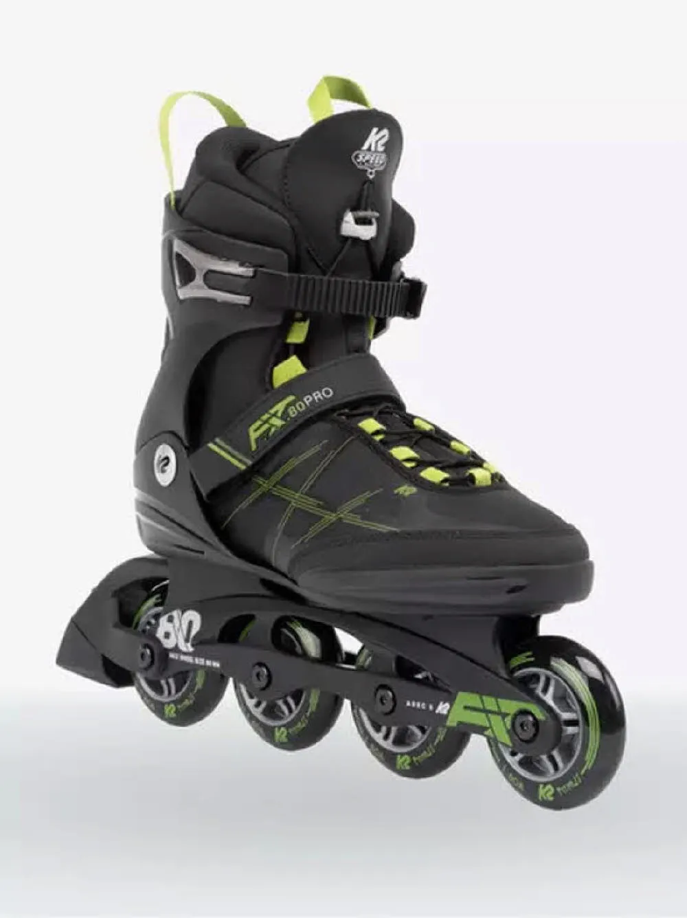 K2 F.I.T. 80 PRO Herren Inlineskate Sport Freizeit schwarz NEU