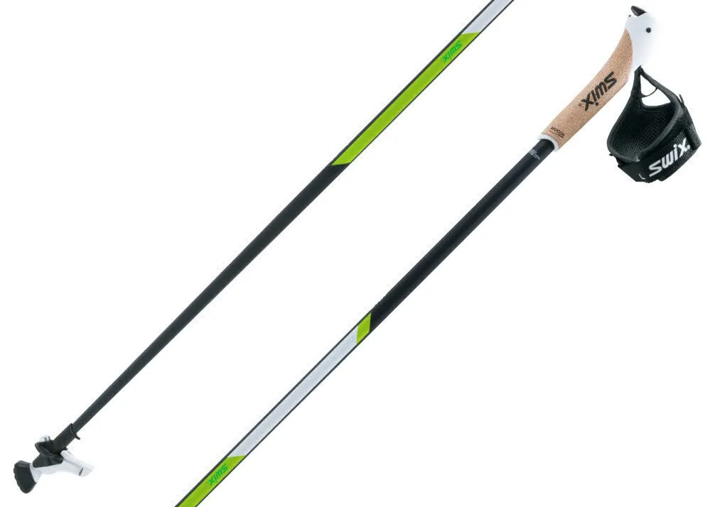 Swix CT4 Click & Go Nordic Walking Stöcke Lime Klickschlaufe schwarz/lime NEU