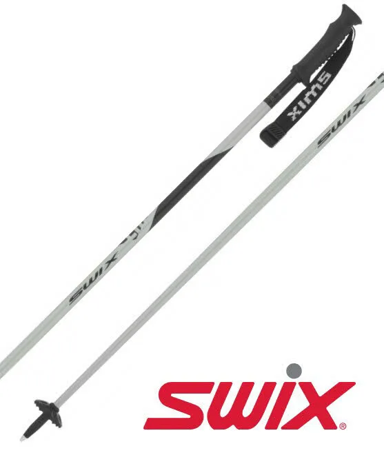 Swix Techlite Performance Aluminum Unisex Ski Poles Skistöcke 1 Paar grau