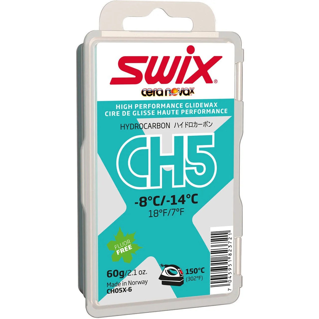 Swix CH5X Turquoise Skiwachs -8°C bis -14°C NEU