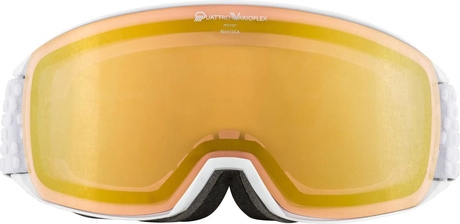 Alpina Nakiska QV Damen Skibrille Snowboardbrille Comfort Frame weiß