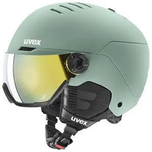 Uvex wanted visor Skihelm mit Visier Damen grün