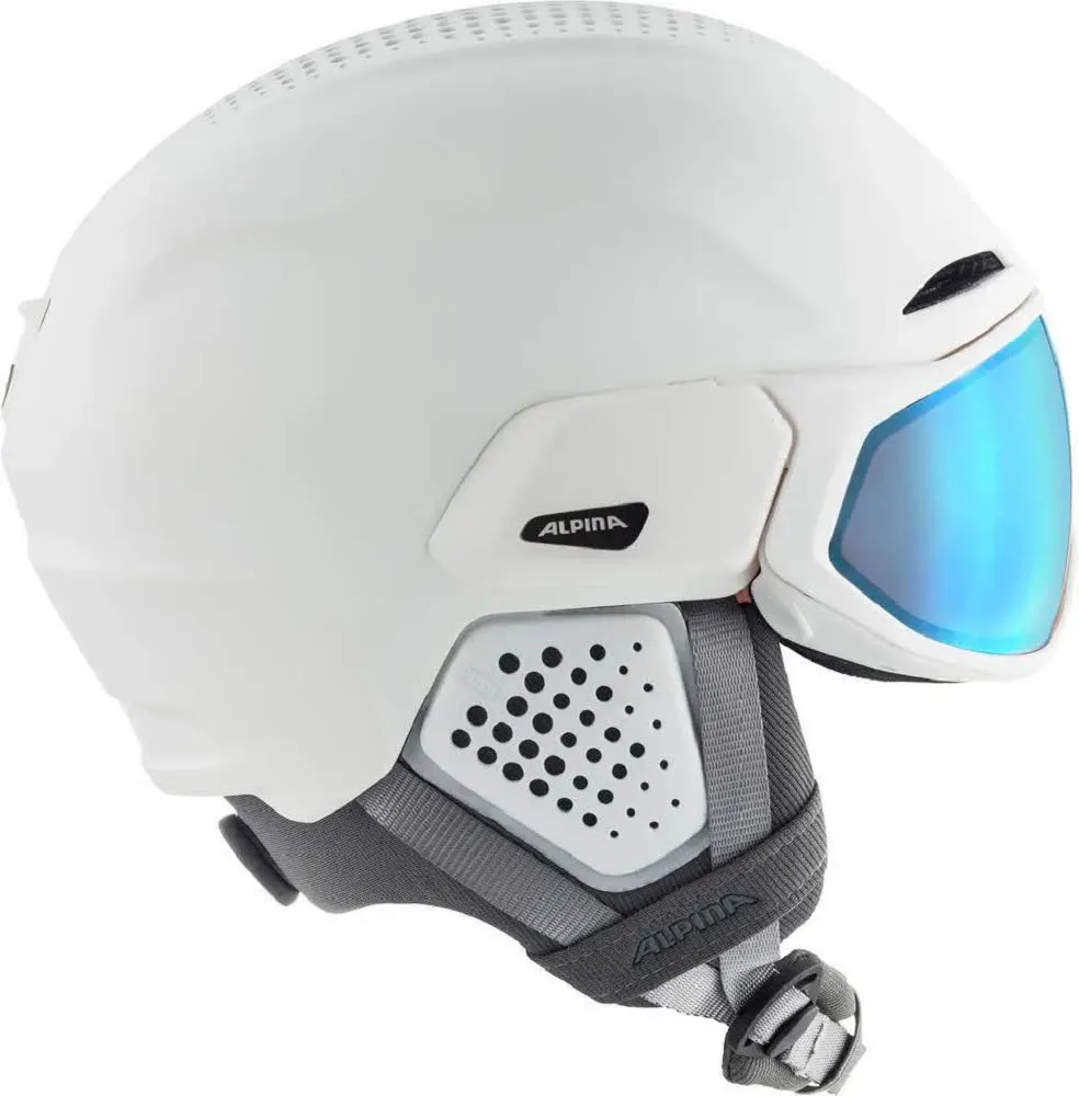 Alpina ORO QV MIPS Damen Skihelm Snowboardhelm Visierhelm white matt